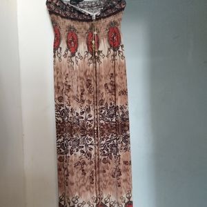 Chelsey Boho paisley print halter maxi dress